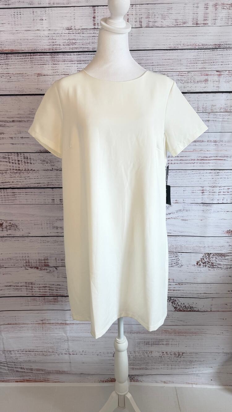 Lulu’s Shift and Shout Ivory Shift Dress NWT Size Large
